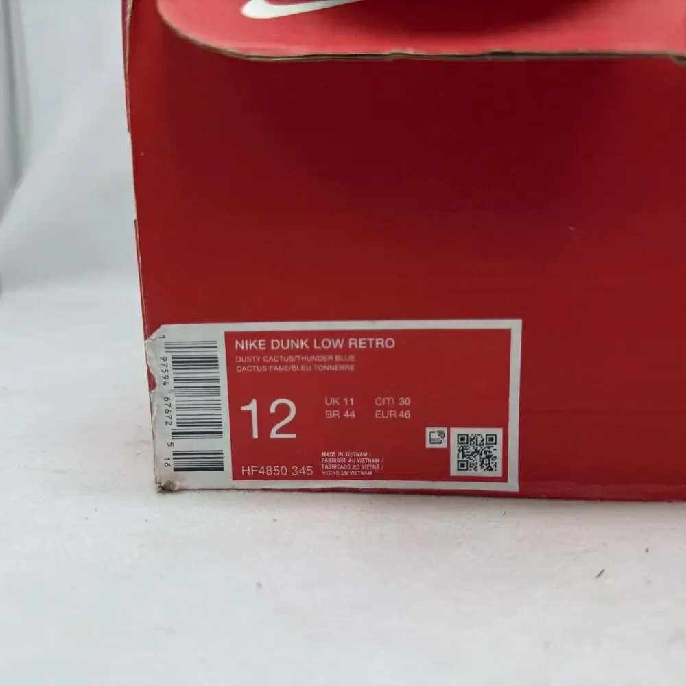 Size 12 - Nike Dunk Low Dusty Cactus Thunder Blue